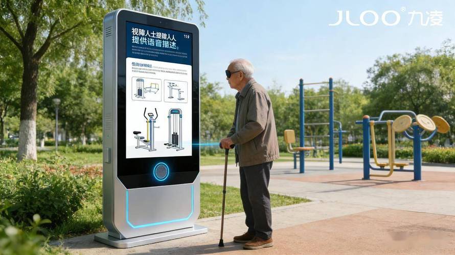 九凌jloo户外数字标牌:ai语音识别为视障群体点亮无界信息之光